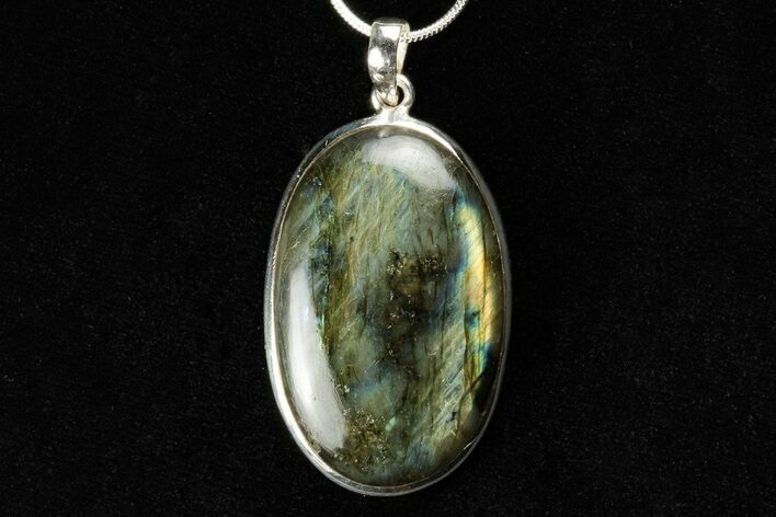 Brilliant Labradorite Pendant (Necklace) - Sterling Silver #192271